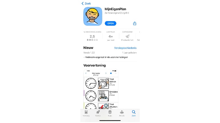 MijnEigenPlan app