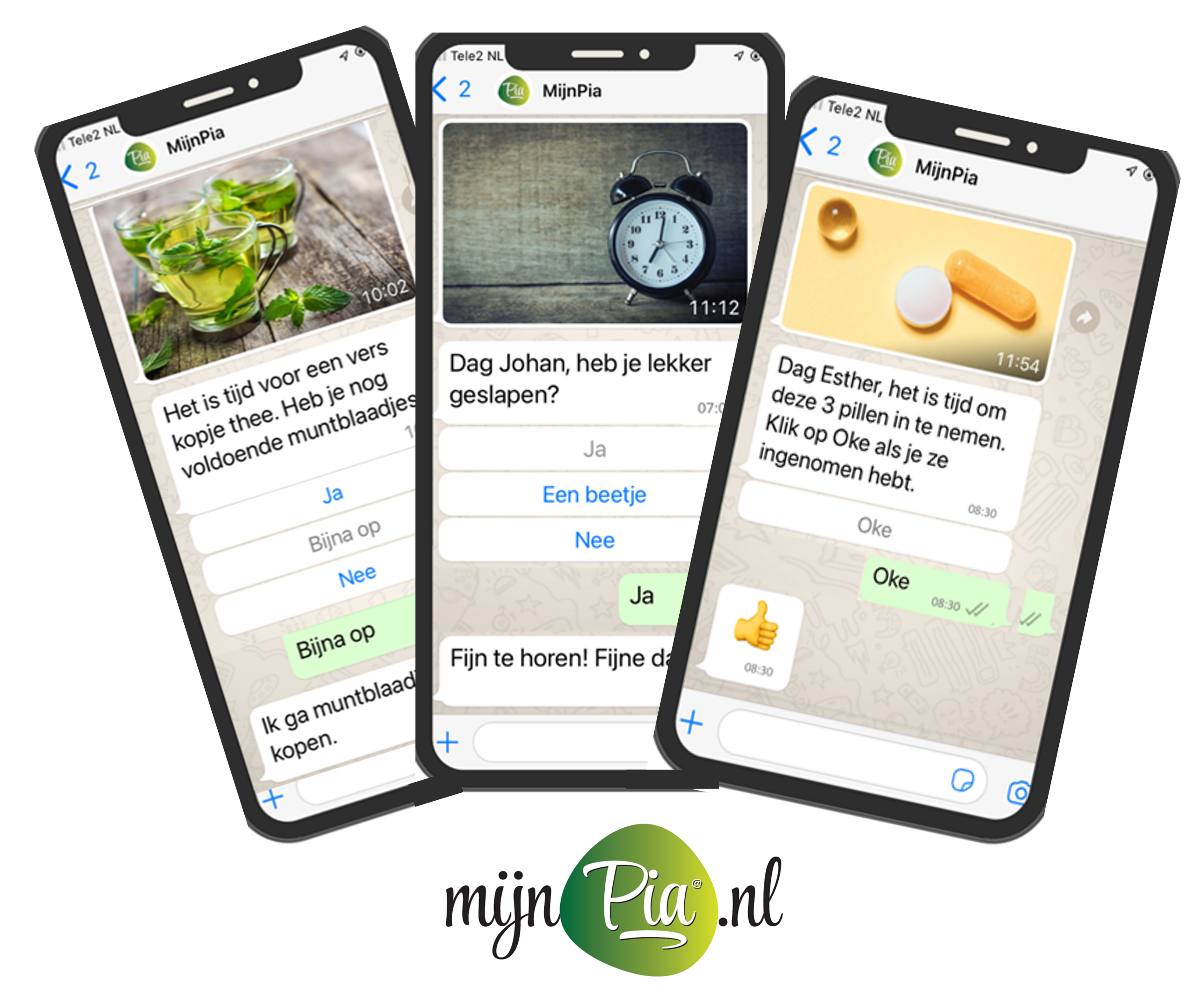 PIA, Whatsapp, assistent